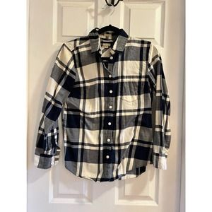 Jcrew - button-up plaid shirt Petite sizing